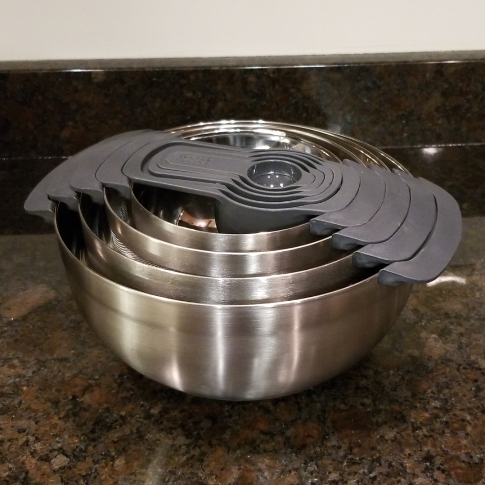 Joseph Joseph stainless nesting bowls